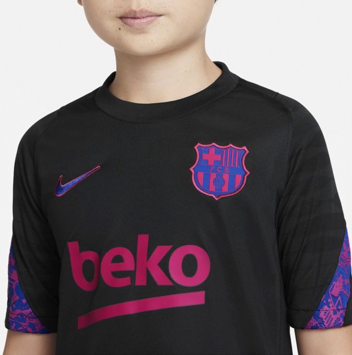 Nike FC Barcelona Strike Shirt Sportshirt - Maat - Unisex - zwart/roze/blauw bol.com
