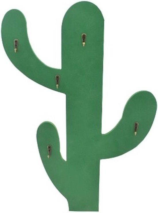 Porte-manteau mural Porte-manteau enfant Cactus Green 5 crochets