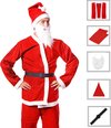 Kerstman Kostuum | Kerstman Pak | Verkleedkleding | 5-Delig | Rood