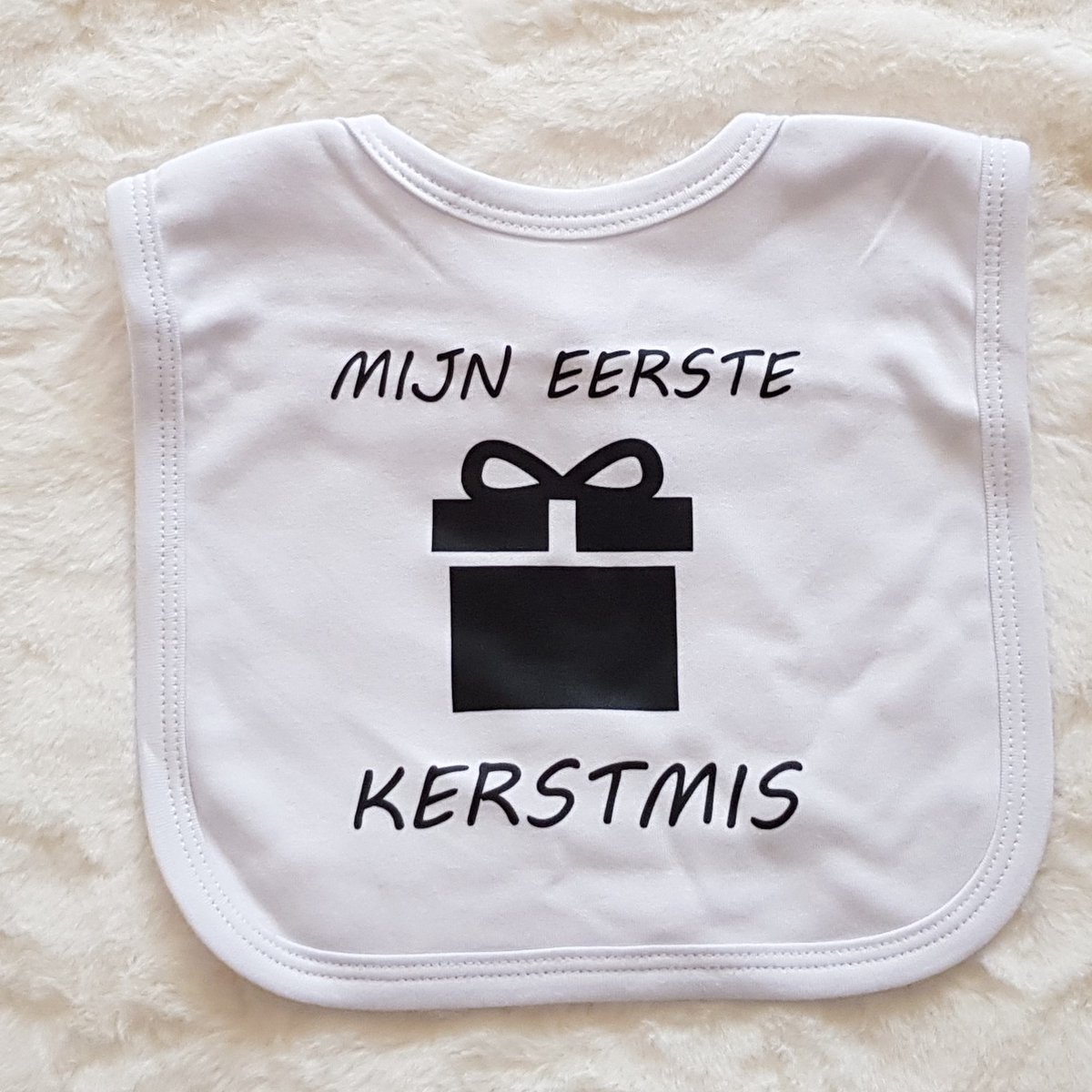 Baby slabbetje cadeau tekst mijn eerste kerstmis zwangerschap bekendmaking aankondiging voor de liefste aanstaande geboorte gaat worden jullie worden zwangerschapsaankondiging