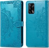 iMoshion Mandala Booktype Oppo A74 (4G) hoesje - Turquoise