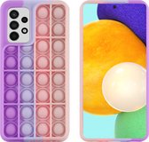 iMoshion Pop It Fidget Toy - Pop It hoesje voor de Galaxy A52(s) (5G/4G) - Multicolor
