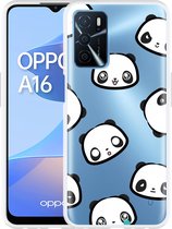 Oppo A16 / A16s Hoesje Panda Emotions - Designed by Cazy