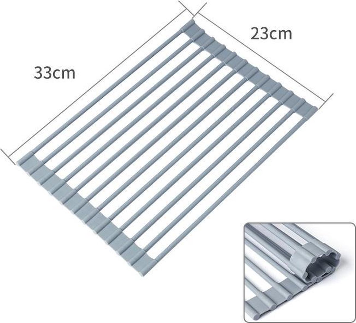 Goedkoopste Opvouwbaar Afdruiprek - 23x33cm - Afdruipmat Inklapbaar