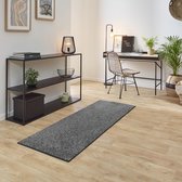 Carpet Studio Ohio Loper Tapijt 57x150cm - Vloerkleed Laagpolig - Tapijt Woonkamer en Tapijt Slaapkamer - Kleed Grijs