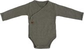 Baby's Only Rompertje lange mouw Melange - Khaki - 62 - 100% ecologisch katoen - GOTS