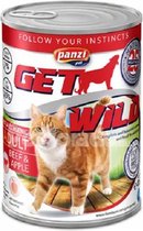 Get Wild - Kattenvoer - Blikvoer - Natvoer - Adult - Beef & Apple - 10 x 415g