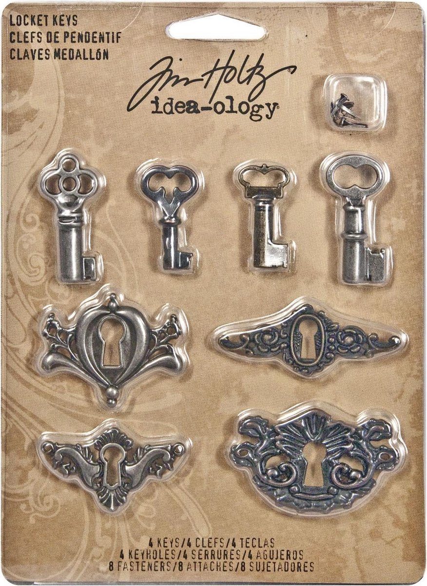 Idea-ology - locket keys with fasteners