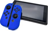 Siliconen Joy-Con Controller Hoesjes | Beschermhoes Skin | Geschikt voor Nintendo Switch & Lite | Softcover Case | Grip | Blauw
