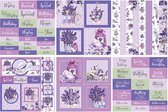 Paper Boutique -Lavender fields 8x8 Embellishments pad