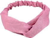 Haarband Cross - Bandana - Haarband dames - Haarbanden dames - Haaraccessoires vrouwen - Roze- Stijl 38