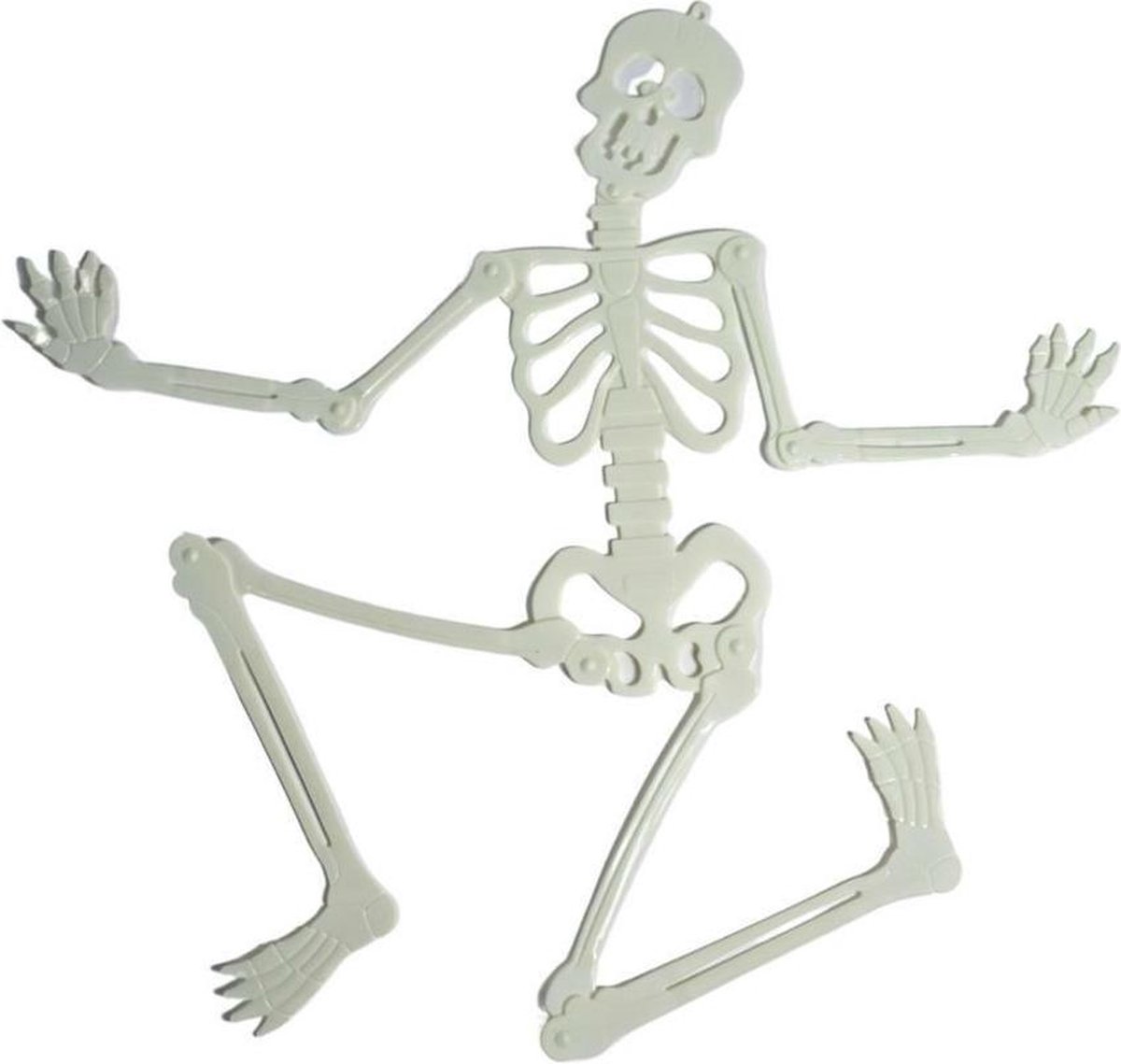 Halloween Decoratie Glow in the Dark Skelet 91 cm (griezel versiering)