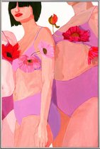 JUNIQE - Poster met kunststof lijst Harmony -20x30 /Roze