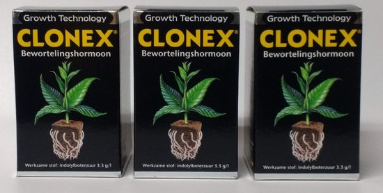 Growth Technology Clonex Gel 150ml - Voordeelpakket (3 x 50ml) - Rooting Hormone - Wortelstimulator - Stekmiddel - Stekpoeder