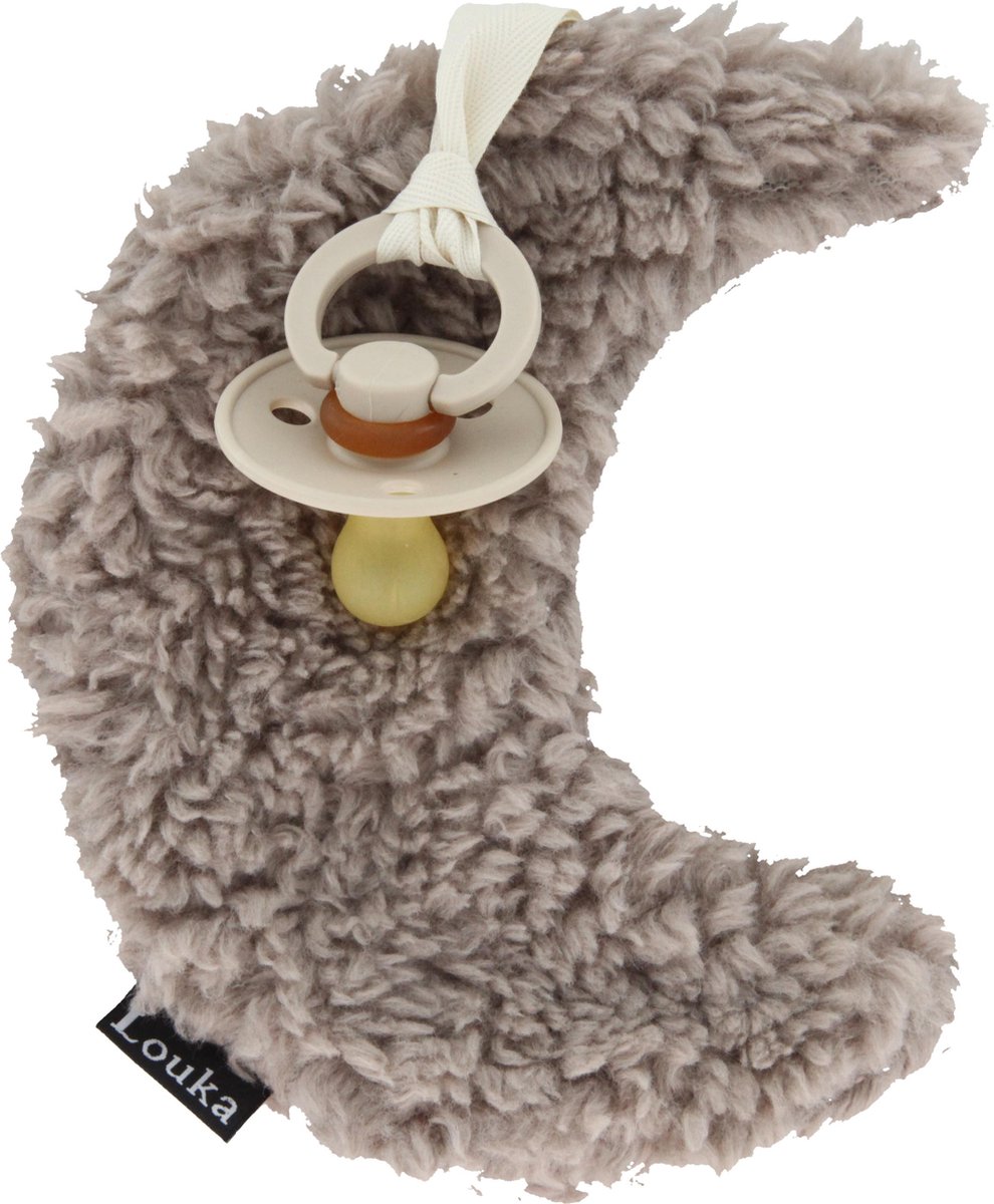 Goedkoopste Louka kraamkado speendoekje maan bruin - cadeau - meisje - jongen - teddy - speenknuffel - excl. Speen