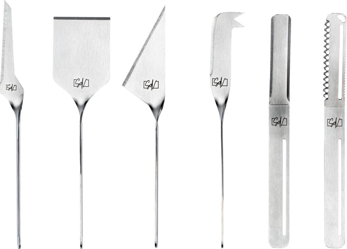 Laguiole Style de Vie Kaasmes en Botermes Zilver - 6 Stuks