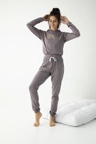 Sophia Mila Dames Luxe Pyjama | 2-delige Set | Korte Mouwen | Pyama Dames Volwassenen | Korte mouw | Blouse | Katoen | Pyjama Dames | Maat L