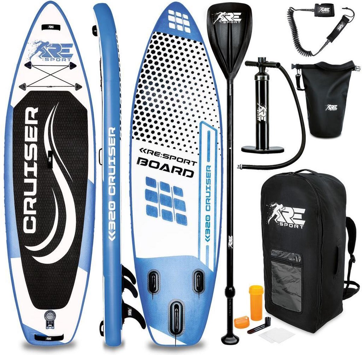 RE: SPORT-SUP Board 320 cm blauw-supboard- opblaasbaar- stand up paddle set- surfboard --paddling premium