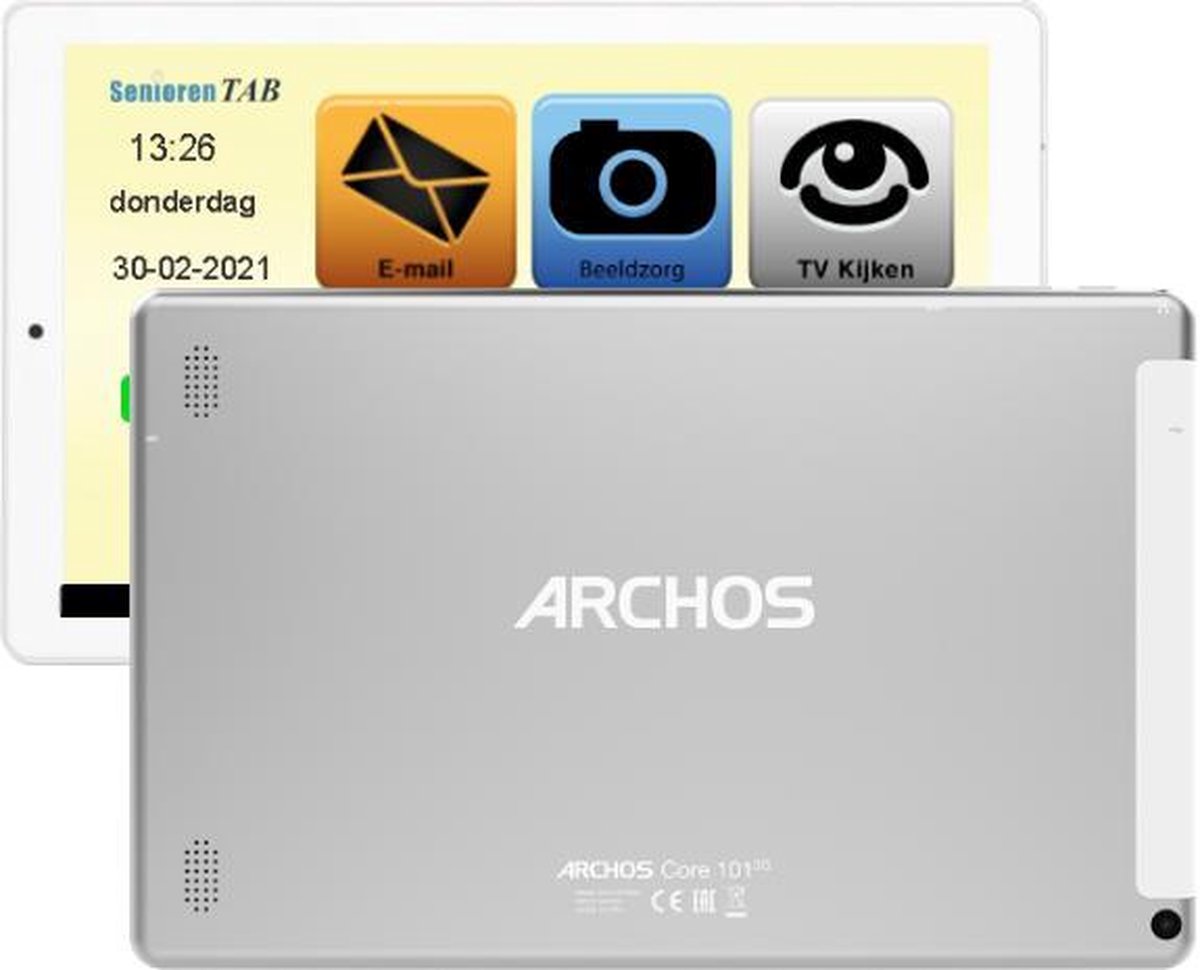 Senioren Tablet 32GB Wifi / 4G 10.1 inch Wit (op basis van een Archos Tablet)  Vlaamse... | bol.com