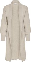 Jacqueline de Yong Vest Jdyalessi Life L/s Cardigan Knt 15231346 Simply Taupe Dames Maat - L