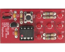 Digibytez - Mini LED Dice DIY Kit V2.0 (Red)