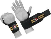 AA Fitness Gear - Pro Wrist Wraps Voor Fitness Gym Crossfit Wrist Wraps - Unisex - One Size- Zwart