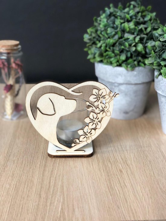 Waxinehouder voor hondenliefhebbers