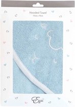 Effiki Premium Baby handdoek met capuchon – Badcape baby – Badponcho – Baby badjas – Blauw 70x70