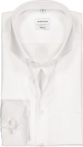 Seidensticker regular fit overhemd - wit - Strijkvrij - Boordmaat: 41