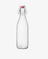 Glazen beugelfles | Waterfles glas | Italiaans glas | beugelfles 500 ml | met beugelsluiting