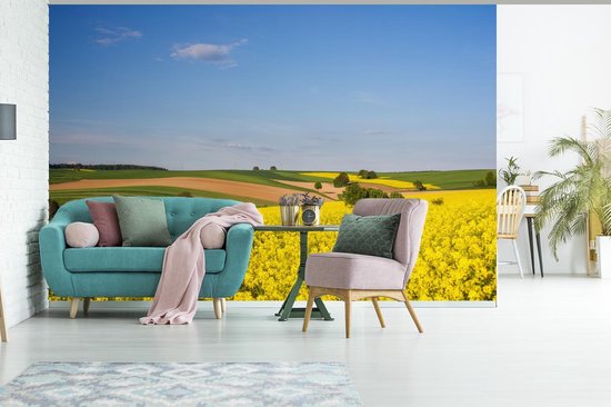 Papier Peint - Papier Papier peint photo Printemps - Fleurs - Jaune - Largeur 420 cm x Hauteur 280 cm