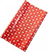 cadeau/kaftpapier jongens 100 x 70 cm papier rood/wit