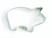 uitsteekvorm varken 6 x 4 x 2 cm blank staal