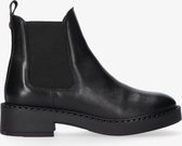 Tango | Yoni 8-b black leather chelsea boot - black sole | Maat: 40