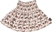 just be kids - rokje print birds - beige - meisjes - maat 74-80