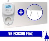 VH Ecosun Flex Elektrische Bijverwarming - infrarood - 80x120 - 850W - Atlas Thermostaat