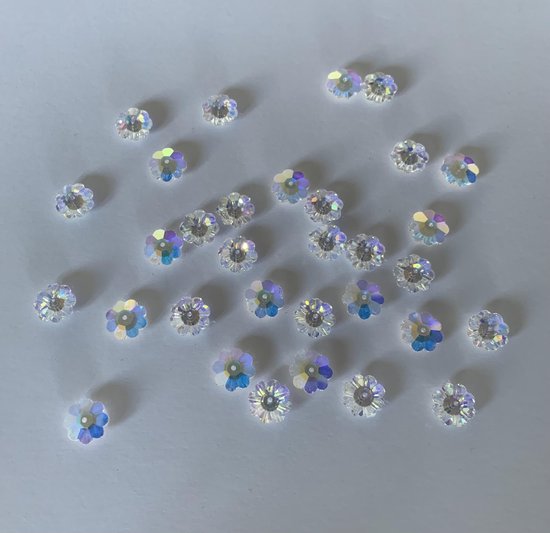 Perles Swarovski - 3700 cristal margarita AB 12mm 10 pièces - pendentif  swarovski -... | bol.