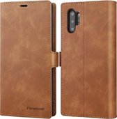 DrPhone SN2 - PU Lederen hoesje - Pasjeshouder - Cover - Geschikt voor de Samsung Galaxy Note 10 Plus - Bruin