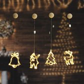 Set de figurines de Noël LED - 4 pièces - Blanc chaud