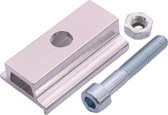 adapterplaat Gazelle M8 x 45 mm aluminium zilver