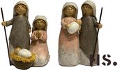 Groupe de Noël - Figurines d'enfants - 13,5 cm de haut - set 2 pièces