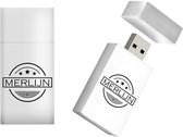 MERLIJN naam kado verjaardagscadeau cadeau usb stick 16GB - naam cadeau, gefeliciteerd cadeau, kerstcadeau, vaderdag cadeau idee, moederdag cadeau, valentijnscadeau