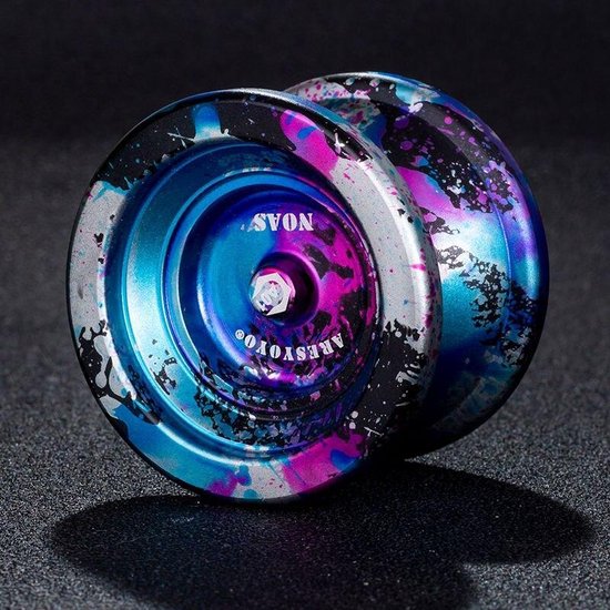 Yoyo Professionnel N11 En Métal - Noir Et Or, Roulements à Billes, Sans Réponse, Débutant Ambitieux