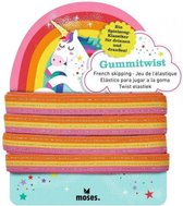 twistelastiek Rainbow meisjes 4 meter elastaan