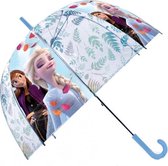 kinderparaplu Frozen 2 PVC 45 cm blauw/wit