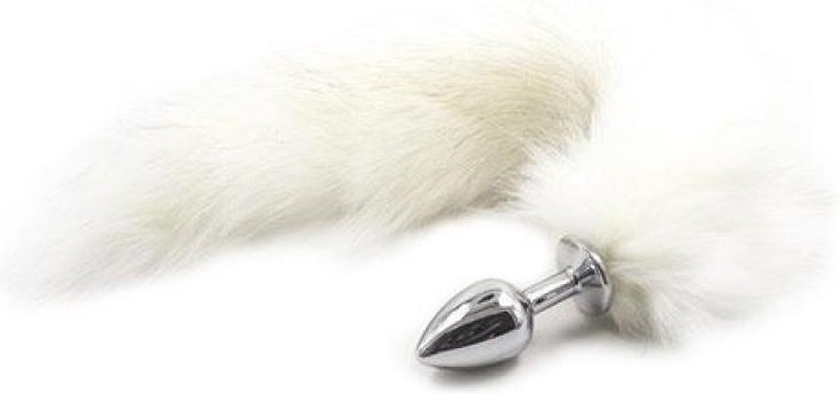Buttplug met Vossenstaart - Wit