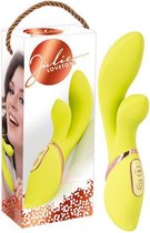 Elegante Vibrator met Clitoris Stimulatie - Lime