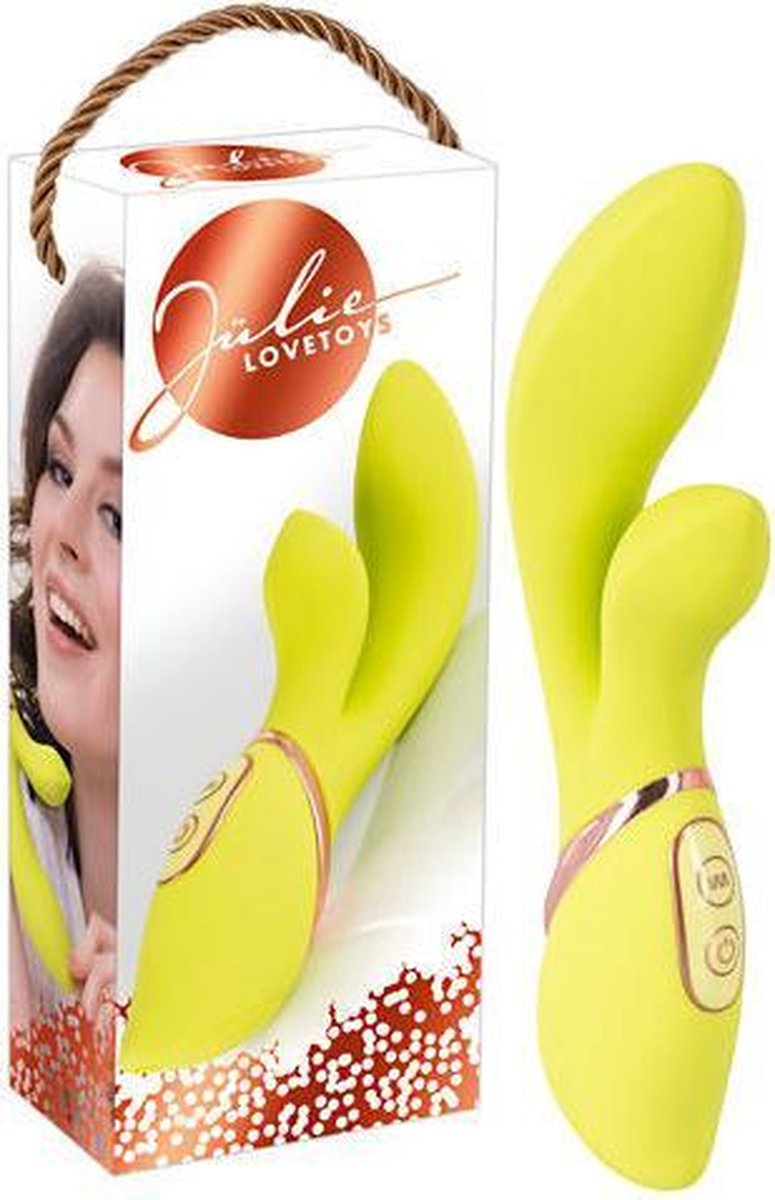 Goedkoopste Elegante Vibrator met Clitoris Stimulatie - Lime