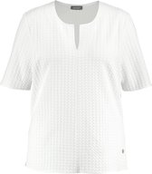 SAMOON Shirt met korte mouwen en jacquardstructuur