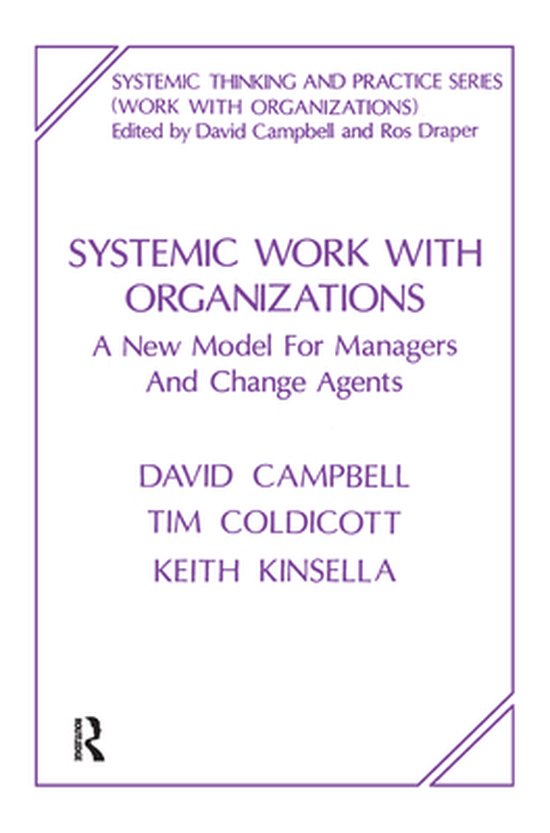 The Systemic Thinking and Practice Series: Work with Organiz ... - cover